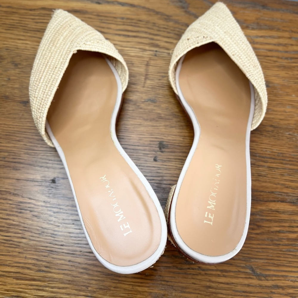 EUC Le Mogador Size 39 (Size 9) • Tan Jute Lapa Mule Slides Tuckernuck. - Picture 6 of 7